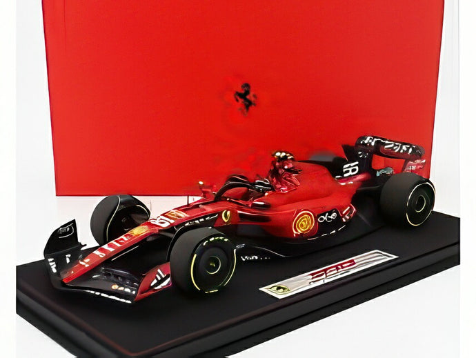 FERRARI F1 SF-23 TEAM スクーデリア・フェラーリ N 55 ベルギー スパGP 2023 カルロス・サインツ  レッドブラック/BBR 1/18ミニカー 24台限定