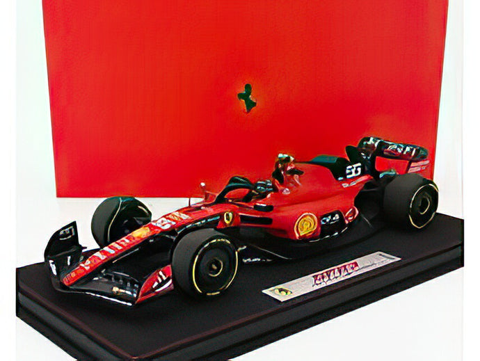 FERRARI F1 SF 23 TEAM SCUDERIA FERRARI N 55 BELGIUM SPA GP 2023 CARLOS SAINZ RED BLACK/BBR 1/18ミニカー 24台限定