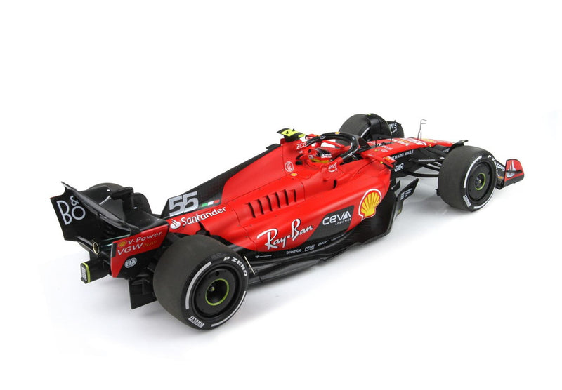 ギャラリービューアに画像をロードする, FERRARI F1 SF 23 TEAM SCUDERIA FERRARI N 55 WINNER SINGAPORE GP 2023 CARLOS SAINZ RED BLACK/BBR 1/18ミニカー 180台限定
