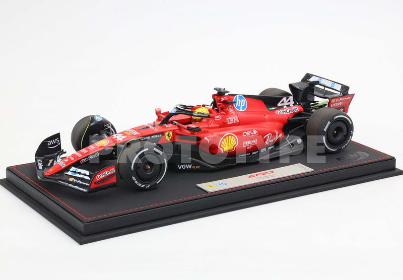 ギャラリービューアに画像をロードする, 【予約】Ferrari SF23 ハミルトン ラグジュアリーパック フィオラノテスト 2025 N.44/ BBR 1/18 ミニカー
