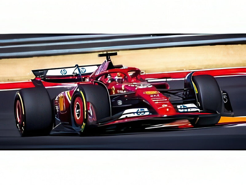 ギャラリービューアに画像をロードする, 【予約】Ferrari SF24 F1 アメリカGP オースティン ウィナー ルクレール ダイキャスト ポリフォームパック/ BBR 1/18 ミニカー
