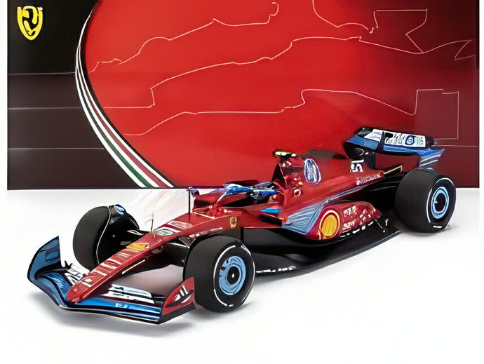 FERRARI F1 SF-24 チームスクーデリアフェラーリ N55 5位 マイアミGP 2024 C.サインツ レッドブラックライトブルー/ BBR 1/18 ミニカー