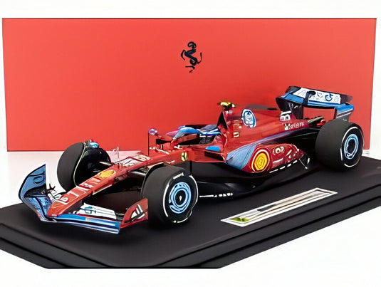 FERRARI F1 SF24 TEAM SCUDERIA FERRARI N55 2024年 マイアミGP 5位 C.サインツ レッド/ライトブルー/ BBR 1/18 96台限定ミニカー