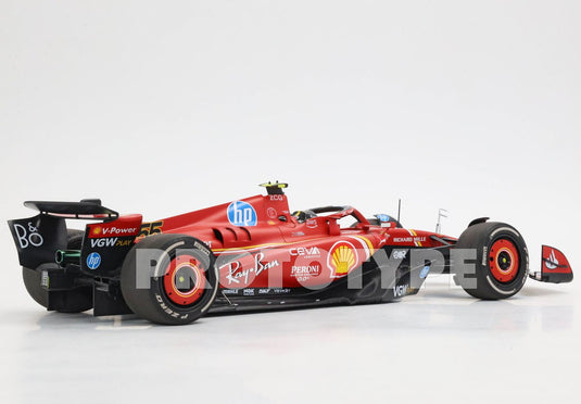 【予約】Ferrari SF24 イタリアGP 2024 ダイキャスト ポリフォームパック モンツァ サインツ 4位/ BBR 1/18 ミニカー