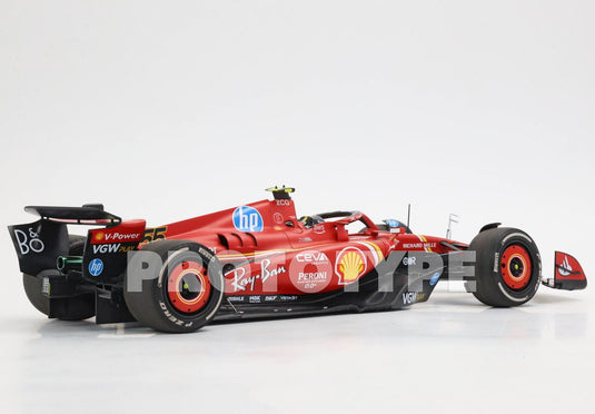 【予約】2026年発売予定FERRARI F1 SF-24 スクーデリアフェラーリ No.55 2024 イタリアGP C.サインツ ショーケース付 レッド ブラック/ BBR 1/18 34台限定ミニカー