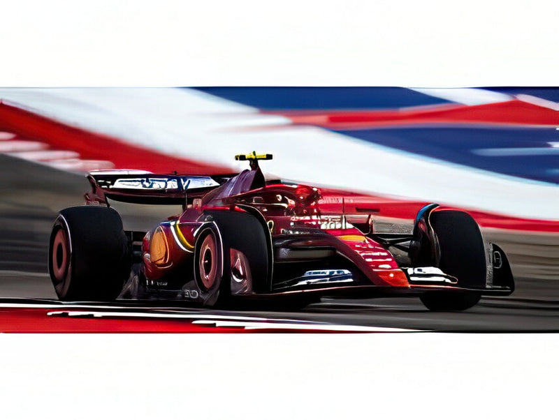 ギャラリービューアに画像をロードする, 【予約】2026年発売予定FERRARI F1 SF-24 スクーデリアフェラーリ No.55 2024 USA GP C.サインツ レッド ブラック/ BBR 1/18 ミニカー
