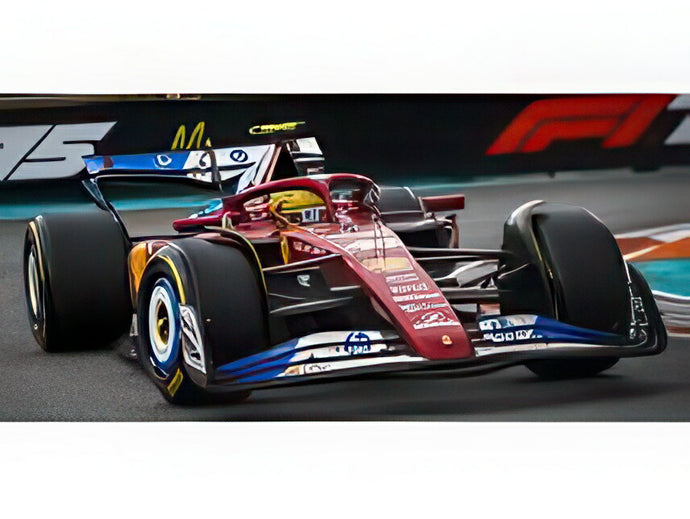 【予約】12月以降発売予定FERRARI F1 SF-25 チーム スクーデリア フェラーリ HP 44号車 マイアミGP（ドライバーフィギュア付き） 2025 ルイス・ハミルトン レッド ブルー ホワイト/ BBR 1/43 ミニカー