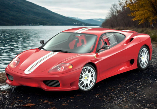 【予約】Ferrariフェラーリ 360 Challenge Stradale Rosso Corsa with italian stripe / BBR 1/43 ミニカー