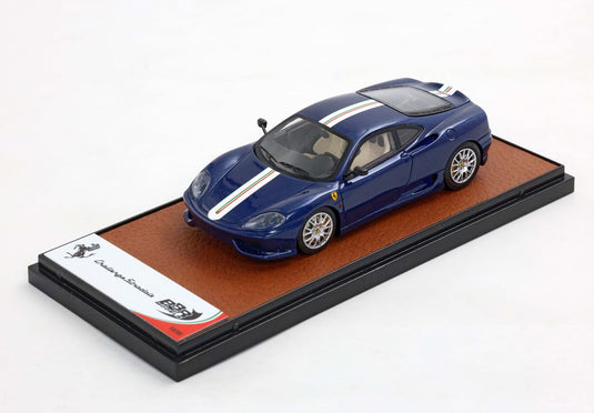 【予約】Ferrariフェラーリ 360 Challenge Stradale Blu Tour de France with italian stripe 限定99台 / BBR 1/43 ミニカー