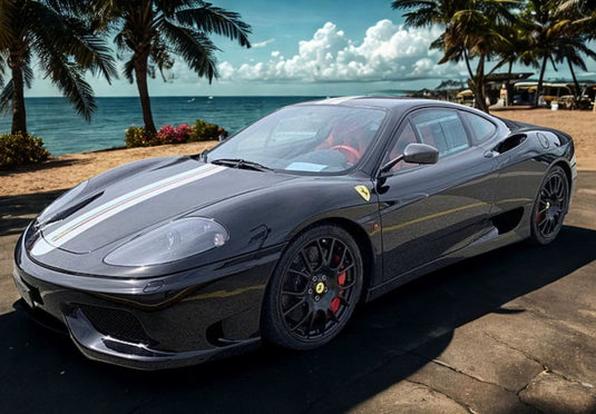 【予約】Ferrariフェラーリ 360 Challenge Stradale Nero DS with italian stripe / BBR 1/43 ミニカー