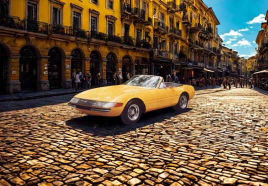 【予約】Ferrariフェラーリ 365 GTB/4 Daytona Spider Giallo Modena Made in Italy / BBR 1/43 ミニカー