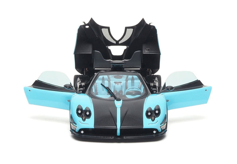 ギャラリービューアに画像をロードする, 【予約】Pagani Zonda Uno クーペ フルオープンダイキャスト トゥルケーゼ＆カーボン ベーシックパック/ BBR 1/18 ミニカー

