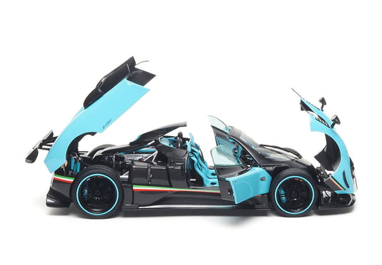 【予約】Pagani Zonda Uno クーペ フルオープンダイキャスト トゥルケーゼ＆カーボン スペシャルパック/ BBR 1/18 ミニカー