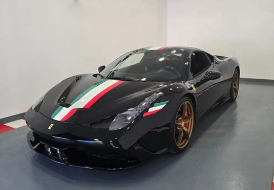 【予約】Ferrariフェラーリ 458 Speciale Nero DS with italian stripe / BBR 1/43 ミニカー