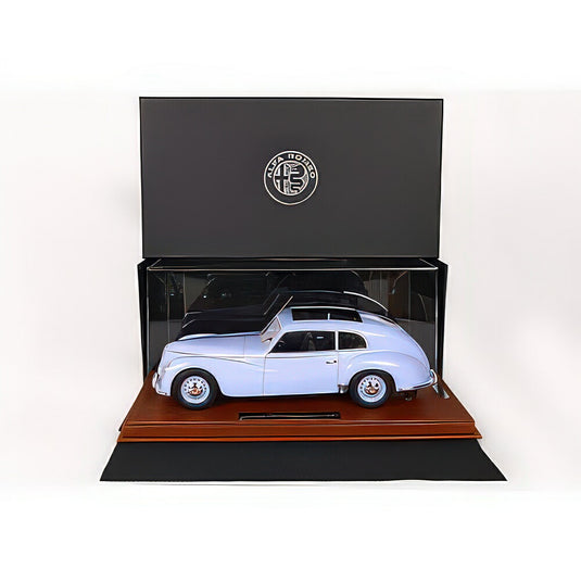アルファロメオ 6C 2500 フレッチア・ドーロ スライディングルーフ ライトブルー ショーケース付 / BBR 1/18 ミニカー