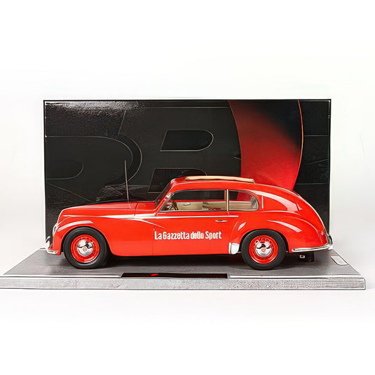 アルファロメオ 6C 2500 フレッチア・ドーロ オープンルーフ ラ・ガゼッタ・デロ・スポルト ジロ・デ・イタリア 1949 レッド / BBR 1/18 ミニカー