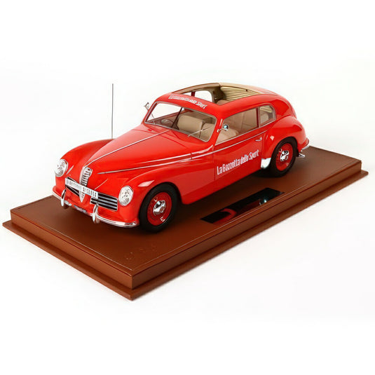 Alfa Romeo 6C 2500 Freccia D'Oro オープンルーフ La Gazzetta Dello Sport Ammiraglia Giro D'Italia 1949 C1812GIV/ BBR 1/18 ミニカー