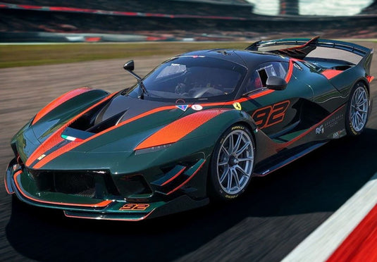 【予約】Ferrariフェラーリ FXXK EVO Verde GB race number 92 / BBR 1/43 ミニカー
