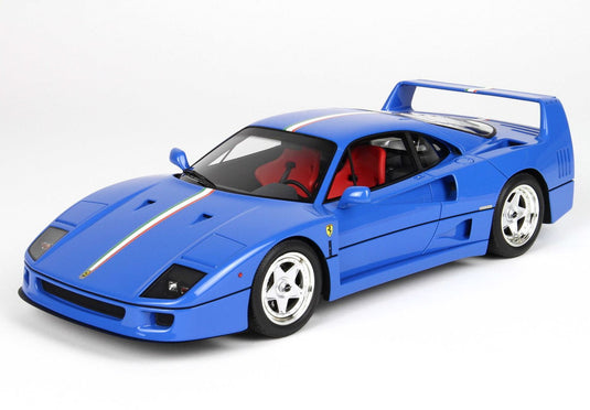 【予約】Ferrariフェラーリ F40 1987 Light blue Italian flag シートレッド / BBR 1/43 ミニカー