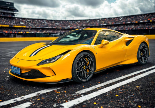 【予約】Ferrariフェラーリ F8 Tributo giallo tristrato blu america white livery / BBR 1/43 ミニカー