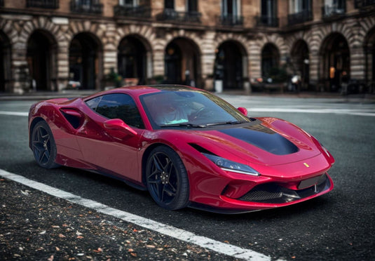 【予約】Ferrariフェラーリ F8 Tributo rosso fuoco with black stripe / BBR 1/43 ミニカー