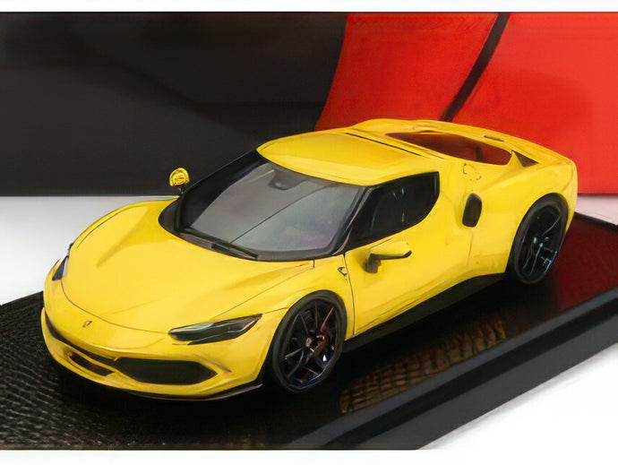 FERRARI 296 GTB HYBRID 830HP V6 2021 GIALLO MODENA YELLOW/BBR 1/43ミニカー