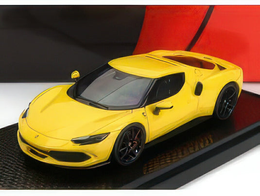 FERRARI 296 GTB HYBRID 830HP V6 2021 GIALLO MODENA YELLOW/BBR 1/43ミニカー