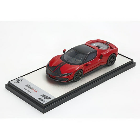 Ferrari 296 Assetto Fiorano ロッソF1 And Black Stripe E Cappellino C265SU04/ BBR 1/43 ミニカー