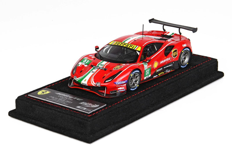 ギャラリービューアに画像をロードする, 【予約】Ferrariフェラーリ 488 GTE LMGTE Team AF Corse Le Mans 2021 car no. 51 限定248台 / BBR 1/43 ミニカー
