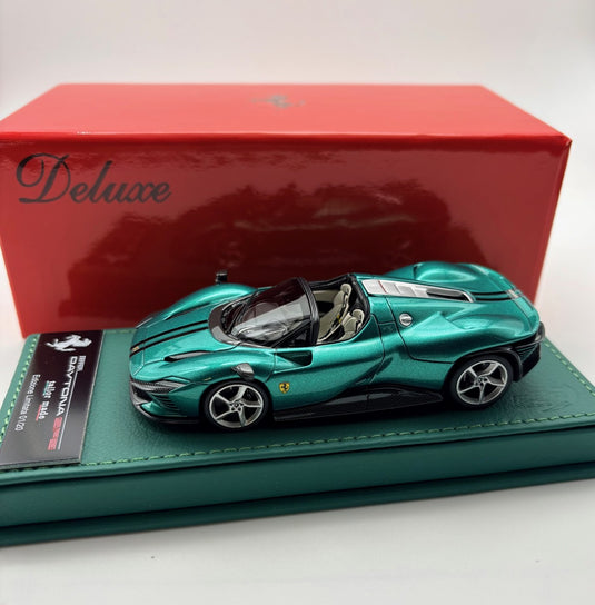 【予約】Ferrari Daytona SP3 ヴェルデジュエル テーラーメイド グリーンレザーベース 限定20個 /BBR 1/43 ミニカー