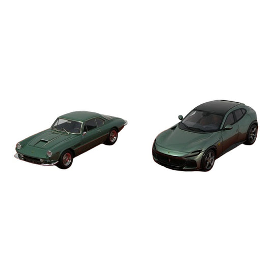 Ferrariフェラーリ 400 SA Coupe 1962 & Purosangue 2022 グリーン 2台セット / BBR 1/43 ミニカー