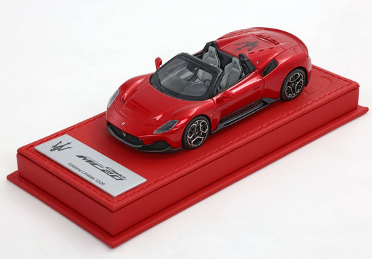 【予約】Maseratiマセラティ MC20 Cielo genuine leather base Red Vincente Birdcage Rims 限定20台 / BBR 1/43 ミニカー