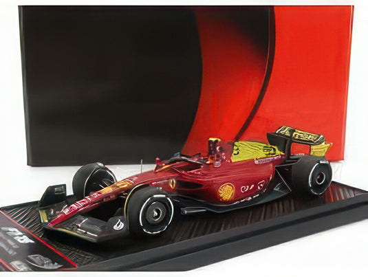 FERRARI F175 SCUDERIA FERRARI N 55 4th MONZA ITALY GP 2022 CARLOS SAINZ RED YELLOW/BBR 1/43ミニカー