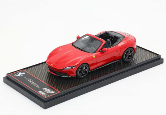 【予約】Ferrariフェラーリ Roma Spider black rims Red Corsa 322 限定48台 / BBR 1/43 ミニカー