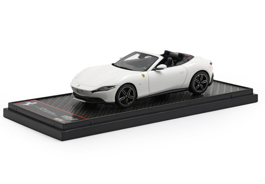 【予約】Ferrariフェラーリ Roma Spider White Cervino Gloss black rims 限定24台 / BBR 1/43 ミニカー