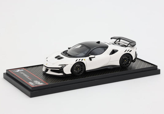【予約】Ferrariフェラーリ SF90 XX Stradale White Cervino carbon wheels 限定24台 / BBR 1/43 ミニカー