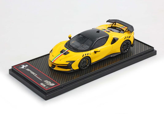 【予約】Ferrariフェラーリ SF90 XX Stradale Giallo Modena イタリアンストライプ 限定50台 / BBR 1/43 ミニカー