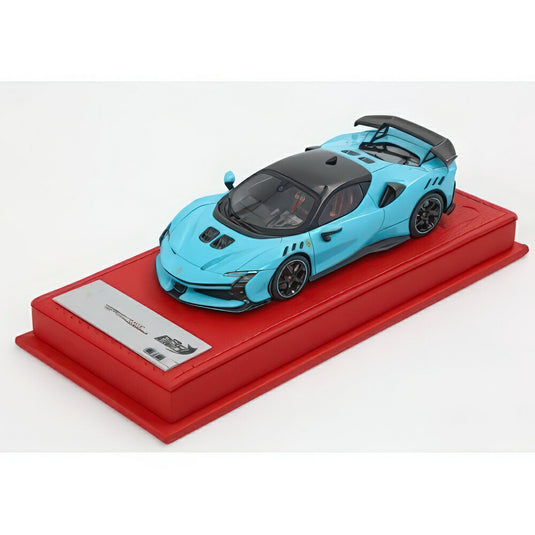 Ferrari Sf90 Xx Stradale ベイビーブルー ルチド E テットネロ C285SU21/ BBR 1/43 ミニカー
