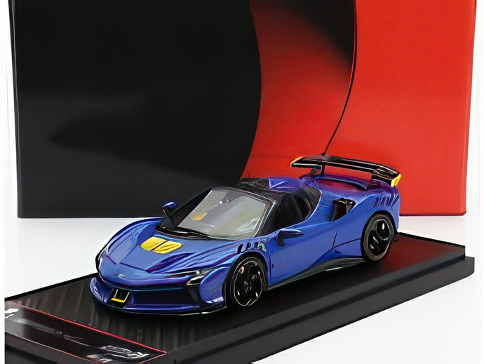 フェラーリ SF90 XX ストラダーレ スパイダー 2024 アズーロ ディーノ ライトブルー ブラック イエロー/ BBR 1/43 200台限定ミニカー