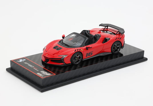 【予約】Ferrariフェラーリ SF90 XX Spider race n.16 Red Corsa 322 carbon base 限定50台 / BBR 1/43 ミニカー