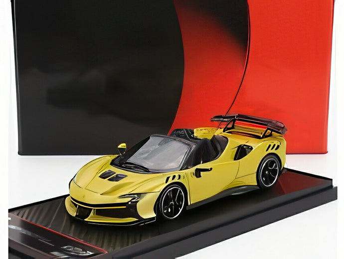 フェラーリ SF90 XX ストラダーレ スパイダー 2024 ジャッロ モンテカルロ イエローメタリック ブラック/ BBR 1/43 36台限定ミニカー