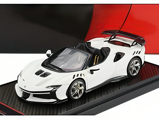 FERRARI SF90 XX STRADALE スパイダー 2024 ビアンコ・チェルヴィーノ ホワイトブラック/ BBR 1/43 50台限定ミニカー