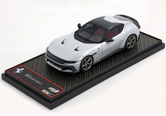 【予約】Ferrariフェラーリ 12Cilindri Coupe Artic White Grigio Corsa gloss wheels 限定10台 / BBR 1/43 ミニカー