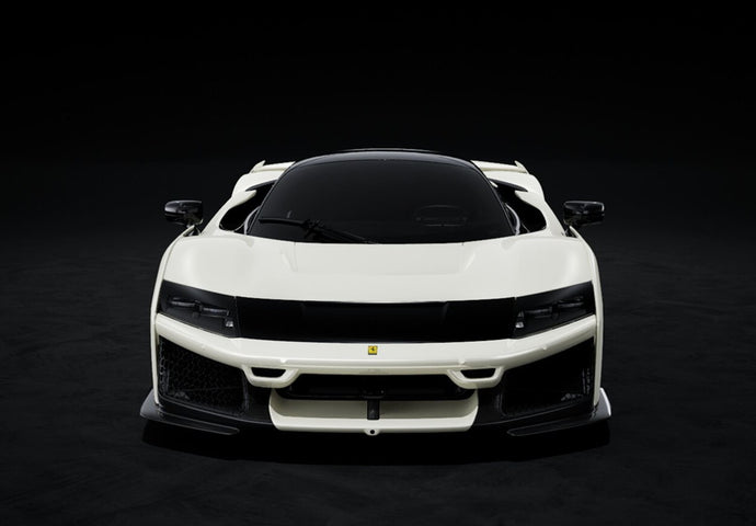 【予約】2026年発売予定Ferrari F80 カーボンオプション ビアンコイタリア バイカラーホイール シルバー＆カーボン/ BBR 1/43 ミニカー