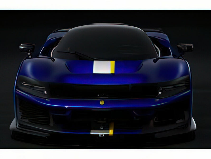 ギャラリービューアに画像をロードする, 【予約】2026年発売予定Ferrari F80 カーボンオプション エレクトリックブルー シルバーホイール/ BBR 1/43 ミニカー
