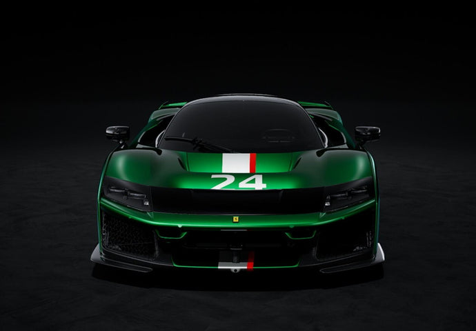 【予約】2026年発売予定Ferrari F80 カーボンオプション 24号車 グリーンジュエル バイカラーホイール カーボン＆シルバー/ BBR 1/43 ミニカー