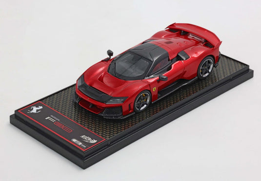 【予約】Ferrariフェラーリ F80 carbon optional Rosso Supercar bicolor wheels silver and carbon / BBR 1/43 ミニカー