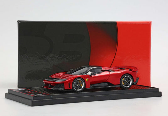 【予約】2026年発売予定Ferrari F80 カーボンオプション ロッソスーパーカー バイカラーホイール シルバー＆カーボン/ BBR 1/43 ミニカー