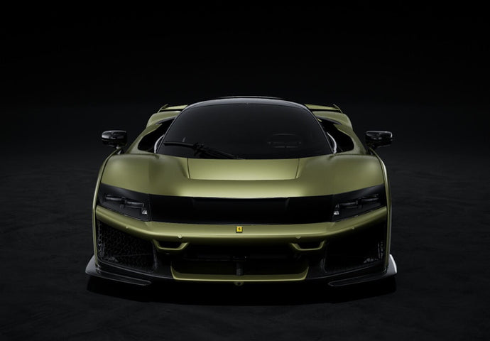 【予約】2026年発売予定Ferrari F80 カーボンオプション マットヴェルデマゾーニ バイカラーホイール カーボン＆シルバー/ BBR 1/43 ミニカー