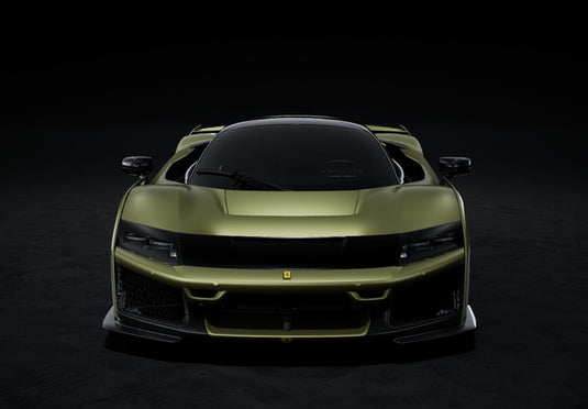 【予約】2026年発売予定Ferrari F80 カーボンオプション マットヴェルデマゾーニ バイカラーホイール カーボン＆シルバー/ BBR 1/43 ミニカー